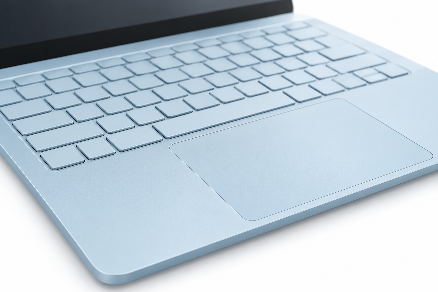 Kite Air 13 keyboard and glass trackpad